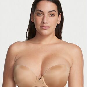 Victoria's Secret Strapless Nude Push-Up Bandeau Bra